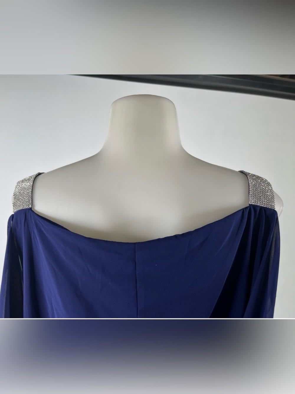 MSK Blue Evening Dress, Size: XL (Woman, NWT MRSP $90 - Picture 8 of 11